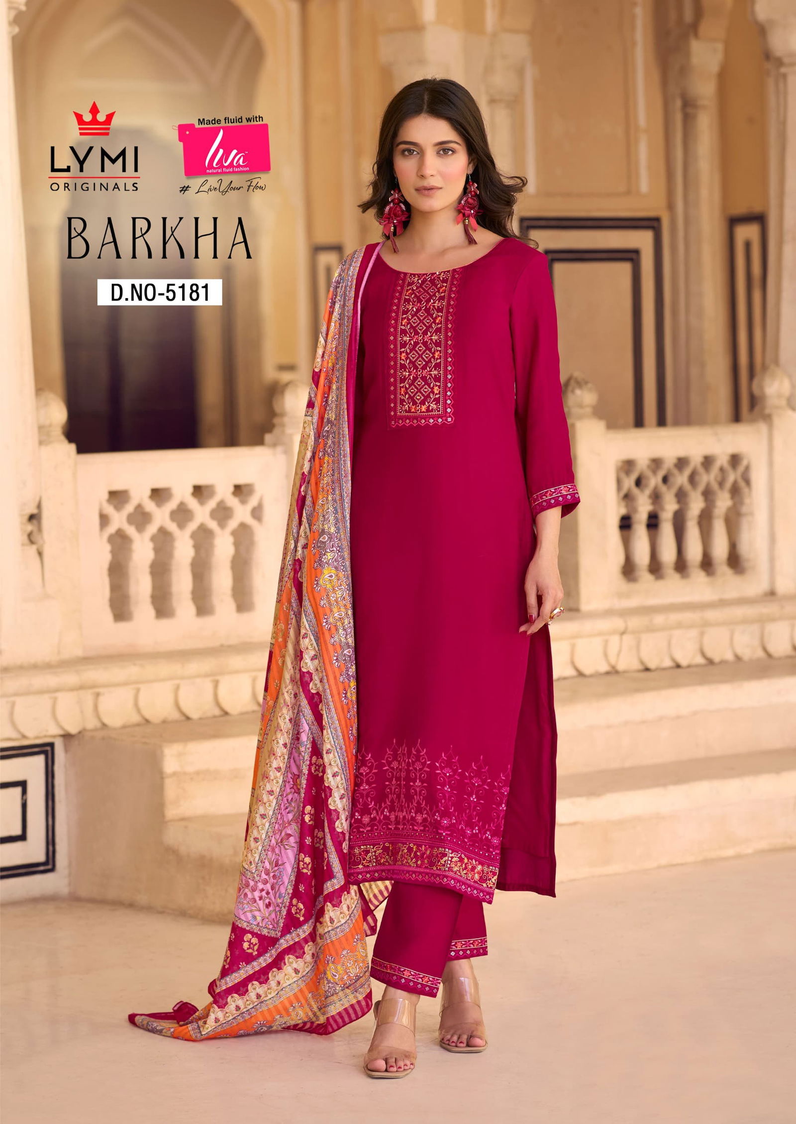 Barkha By Lymi Viscose Embroidery Kurti With Bottom Dupatta Wholesale Price In Surat
